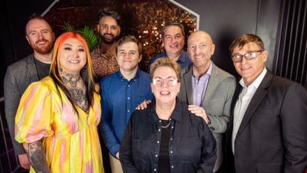 Dr Steve Ball, far right, with grant recipients.jpg