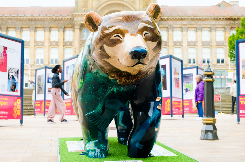 Biodiversity Bear at the top of New Street near Victoria Square.jpg