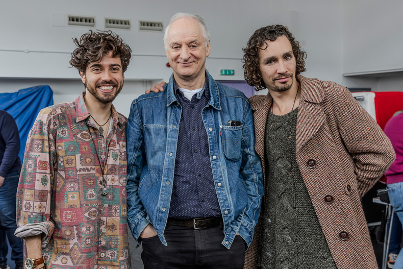 Adonis Siddique, Malcolm Sinclair & Robert Sheehan Photo.JPG