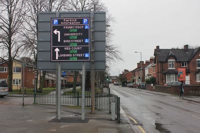 Digital car parking signs installed for the benefit of motorists in ...